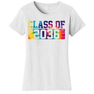 Class Of 2036 Graduation First Day Tie Dye Women's T-Shirt