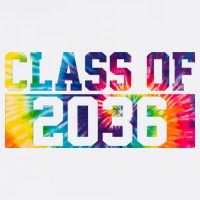Class Of 2036 Graduation First Day Tie Dye Kids T-Shirt