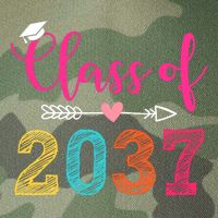 Class Of 2037 Pre K Grow With Me Graduation Legacy Tie Dye Trucker Hat