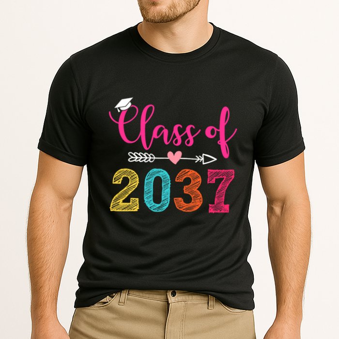Class Of 2037 Pre K Grow With Me Graduation Performance Shirt
