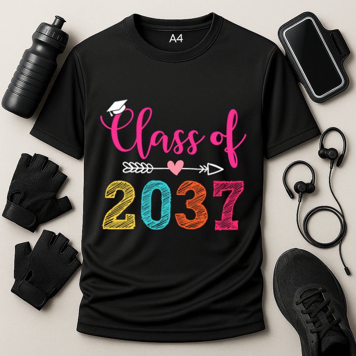 Class Of 2037 Pre K Grow With Me Graduation Performance Shirt
