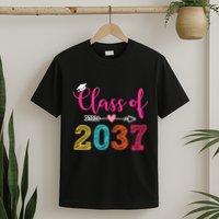 Class Of 2037 Pre K Grow With Me Graduation T-Shirt