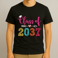 Class Of 2037 Pre K Grow With Me Graduation T-Shirt
