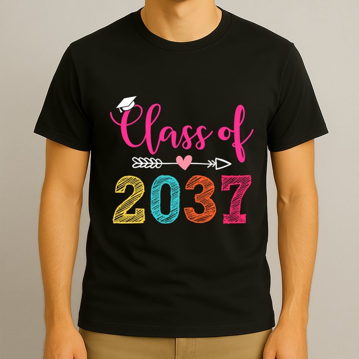 Class Of 2037 Pre K Grow With Me Graduation T-Shirt