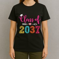 Class Of 2037 Pre K Grow With Me Graduation T-Shirt