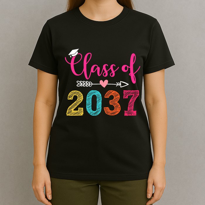 Class Of 2037 Pre K Grow With Me Graduation T-Shirt