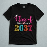 Class Of 2037 Pre K Grow With Me Graduation T-Shirt