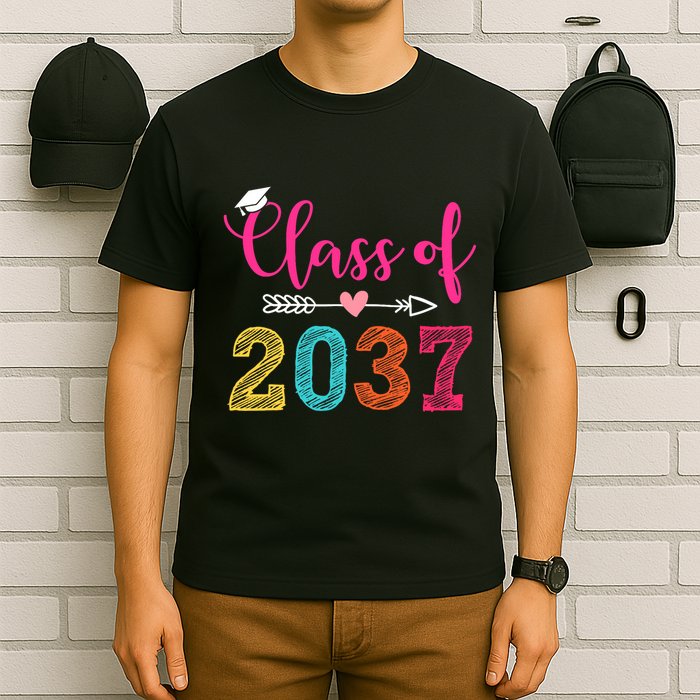 Class Of 2037 Pre K Grow With Me Graduation T-Shirt