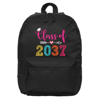 Class Of 2037 Pre K Grow With Me Graduation 16 in Basic Backpack