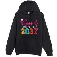 Class Of 2037 Pre K Grow With Me Graduation Premium Pullover Hoodie