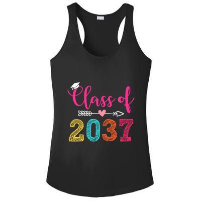 Class Of 2037 Pre K Grow With Me Graduation Ladies PosiCharge Competitor Racerback Tank