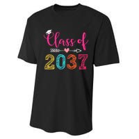 Class Of 2037 Pre K Grow With Me Graduation Performance Sprint T-Shirt