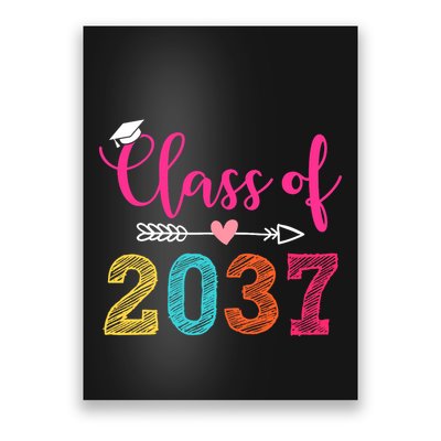 Class Of 2037 Pre K Grow With Me Graduation Poster