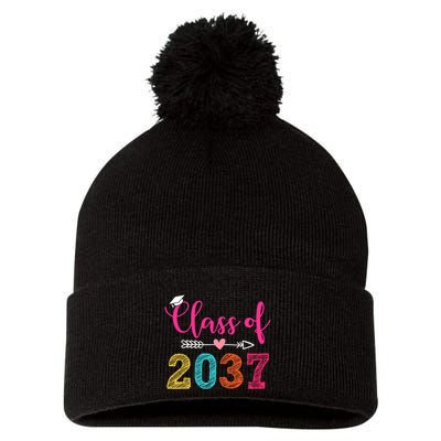 Class Of 2037 Pre K Grow With Me Graduation Pom Pom 12in Knit Beanie