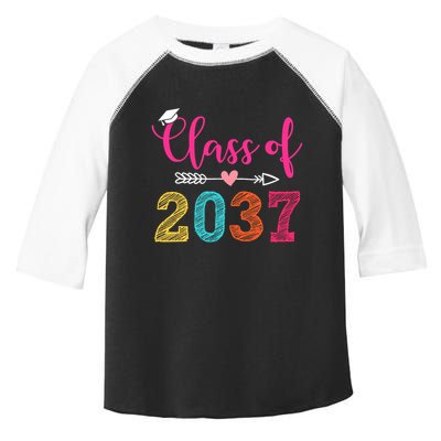 Class Of 2037 Pre K Grow With Me Graduation Toddler Fine Jersey T-Shirt