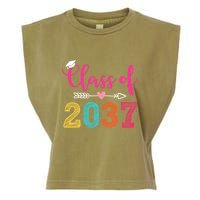 Class Of 2037 Pre K Grow With Me Graduation Garment-Dyed Women's Muscle Tee