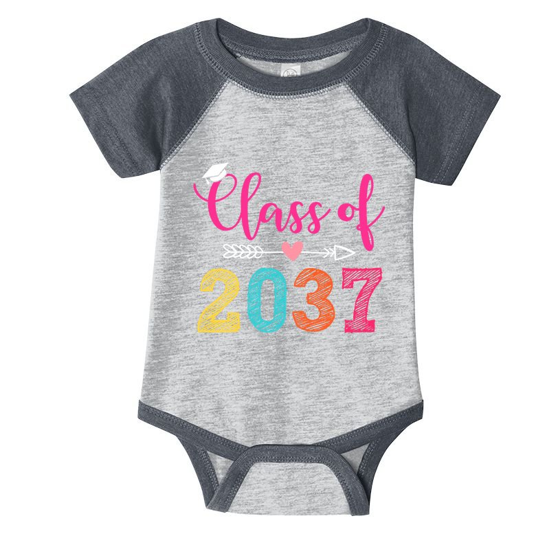 Class Of 2037 Pre K Grow With Me Graduation Infant Baby Jersey Bodysuit