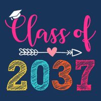Class Of 2037 Pre K Grow With Me Graduation Infant Baby Jersey Bodysuit