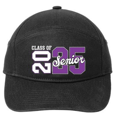 Class Of 2025 Senior 2025 Back To School 2025 Graduation 25 7-Panel Snapback Hat