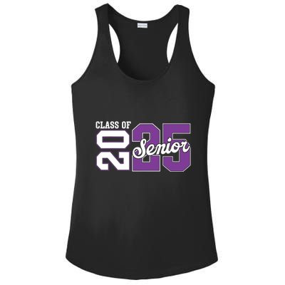 Class Of 2025 Senior 2025 Back To School 2025 Graduation 25 Ladies PosiCharge Competitor Racerback Tank