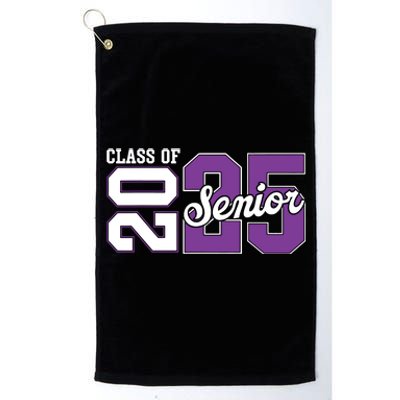 Class Of 2025 Senior 2025 Back To School 2025 Graduation 25 Platinum Collection Golf Towel