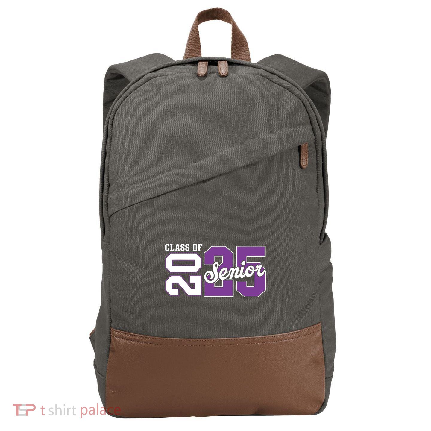 Class Of 2025 Senior 2025 Back To School 2025 Graduation 25 Cotton Canvas Backpack