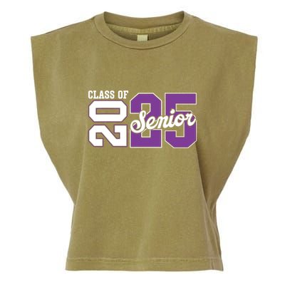 Class Of 2025 Senior 2025 Back To School 2025 Graduation 25 Garment-Dyed Women's Muscle Tee