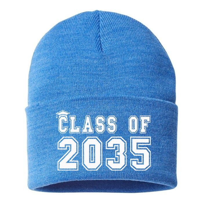 Class Of 2035 Graduation First Day Of Kindergarten PreK Sustainable Knit Beanie