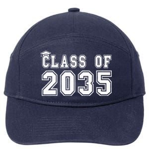 Class Of 2035 Graduation First Day Of Kindergarten PreK 7-Panel Snapback Hat