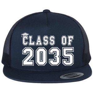 Class Of 2035 Graduation First Day Of Kindergarten PreK Flat Bill Trucker Hat