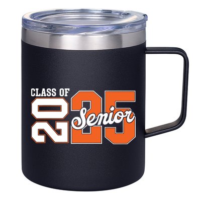Class Of 2025 Senior 2025 Back To School 2025 Graduation 25 12oz Stainless Steel Coffee Mug