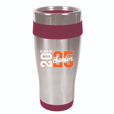 Class Of 2025 Senior 2025 Back To School 2025 Graduation 25 16oz Travel Tumbler