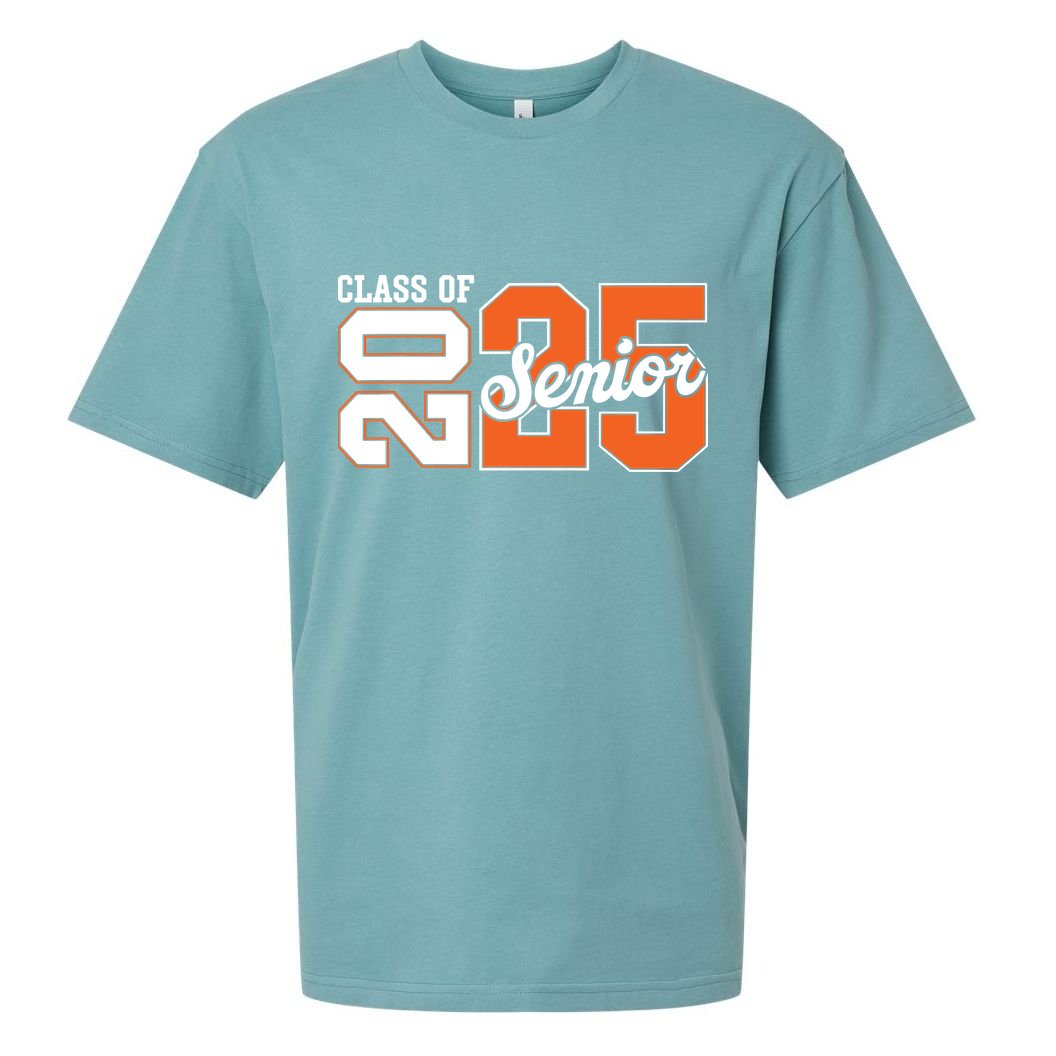 Class Of 2025 Senior 2025 Back To School 2025 Graduation 25 Sueded Cloud Jersey T-Shirt