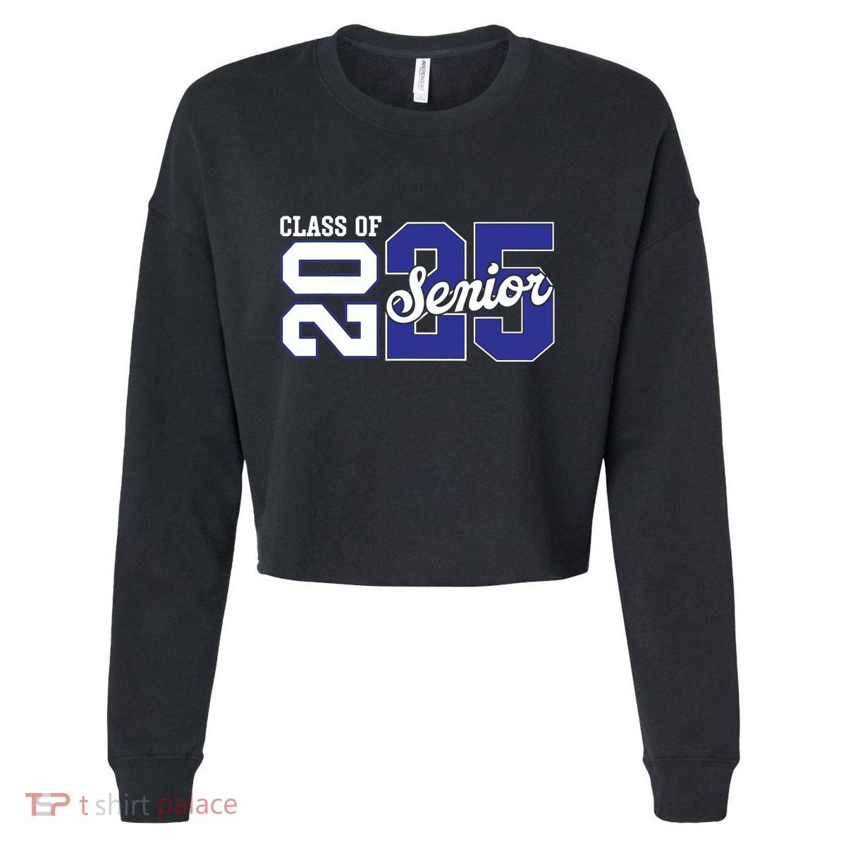 Class Of 2025 Senior 2025 Back To School 2025 Graduation 25 Cropped Pullover Crew