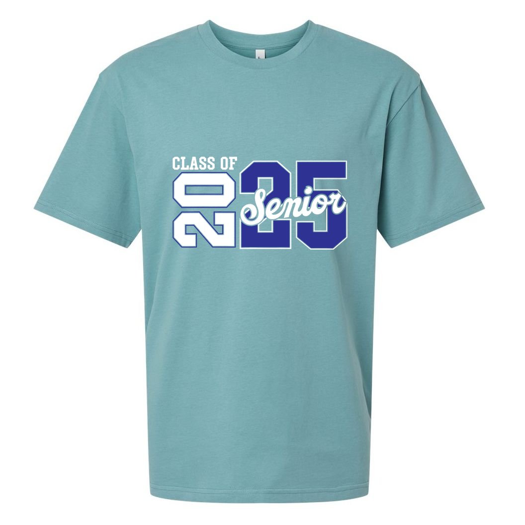 Class Of 2025 Senior 2025 Back To School 2025 Graduation 25 Sueded Cloud Jersey T-Shirt