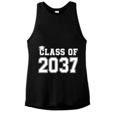 Class Of 2037 Pre K Grow With Me Graduation Ladies PosiCharge Tri-Blend Wicking Tank