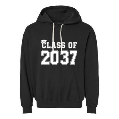 Class Of 2037 Pre K Grow With Me Graduation Garment-Dyed Fleece Hoodie
