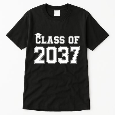 Class Of 2037 Pre K Grow With Me Graduation Tall T-Shirt