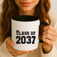 Class Of 2037 Pre K Grow With Me Graduation Mug