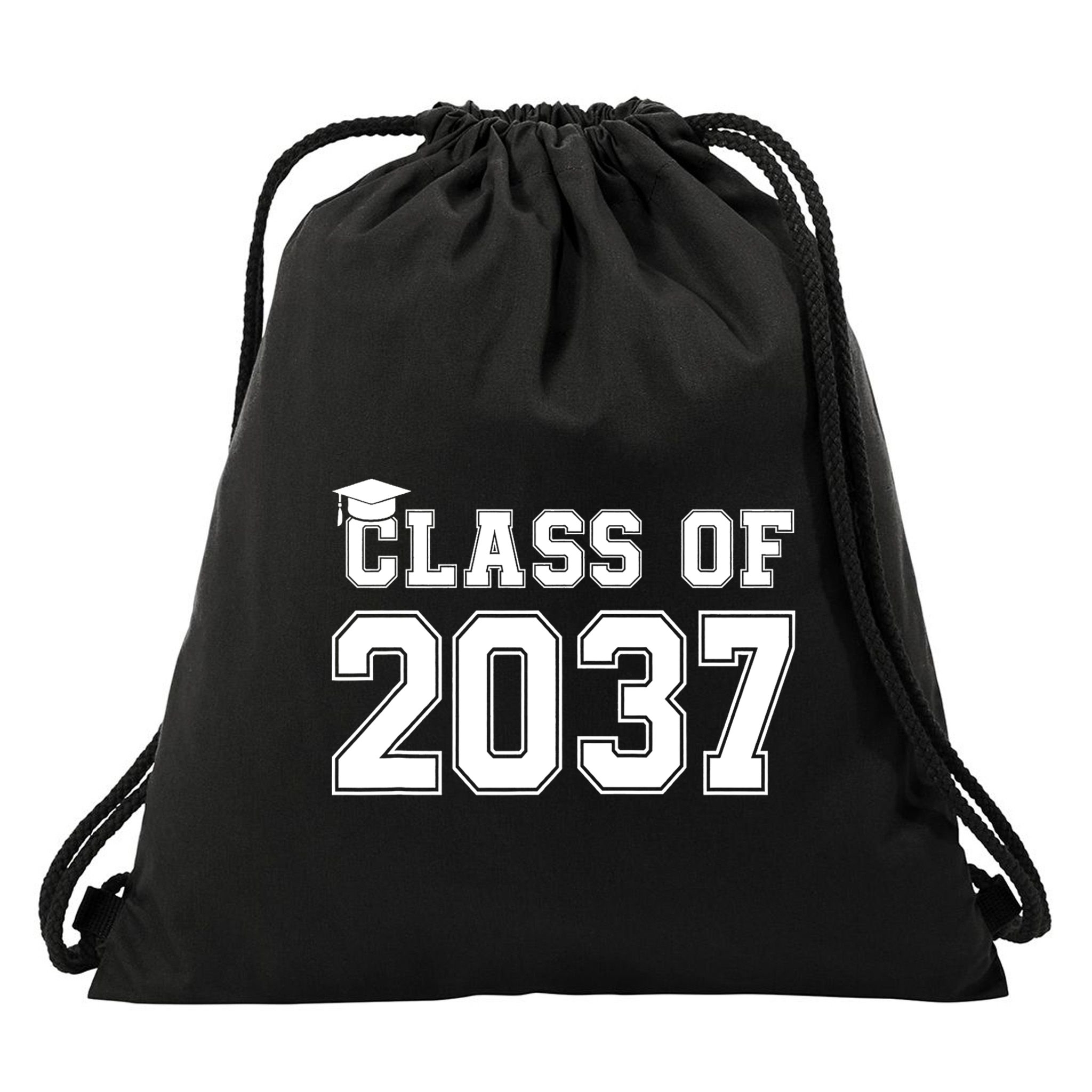 Class Of 2037 Pre K Grow With Me Graduation Drawstring Bag