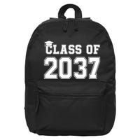 Class Of 2037 Pre K Grow With Me Graduation 16 in Basic Backpack