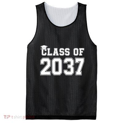 Class Of 2037 Pre K Grow With Me Graduation Mesh Reversible Basketball Jersey Tank
