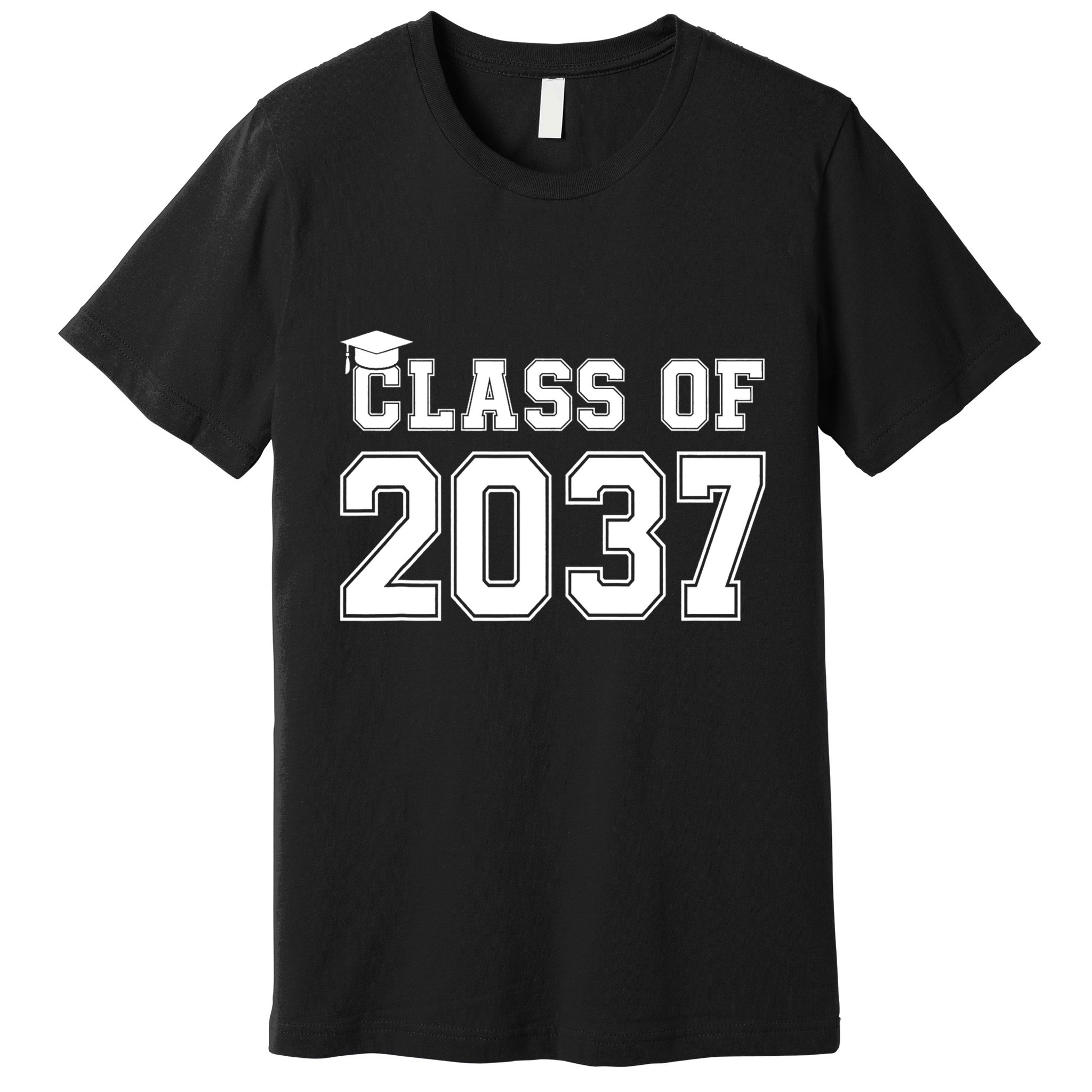 Class Of 2037 Pre K Grow With Me Graduation Premium T-Shirt