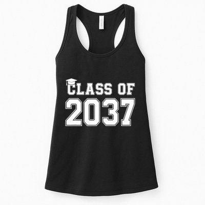 Class Of 2037 Pre K Grow With Me Graduation Womens Tank Top