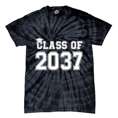 Class Of 2037 Pre K Grow With Me Graduation Tie-Dye T-Shirt