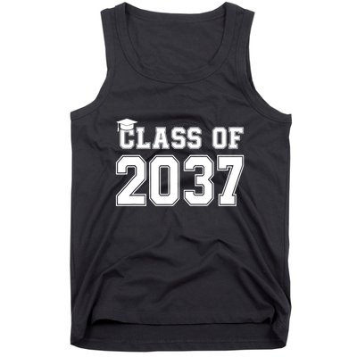 Class Of 2037 Pre K Grow With Me Graduation Tank Top