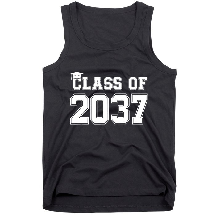 Class Of 2037 Pre K Grow With Me Graduation Tank Top
