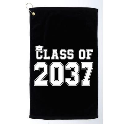 Class Of 2037 Pre K Grow With Me Graduation Golf Towel