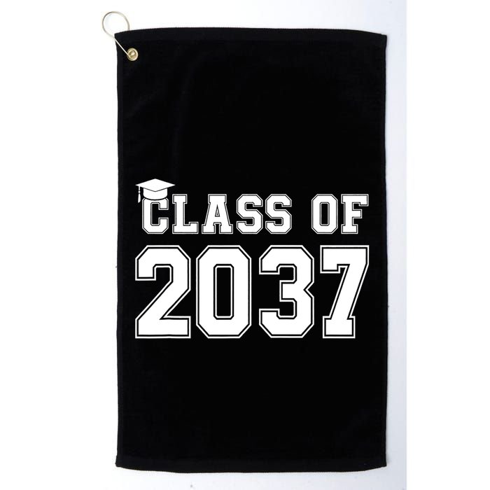 Class Of 2037 Pre K Grow With Me Graduation Golf Towel