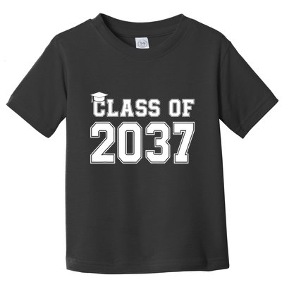 Class Of 2037 Pre K Grow With Me Graduation Toddler T-Shirt